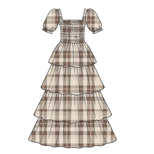 PO6: Fall Harvest Mom Tiered Dress (ETA:August)
