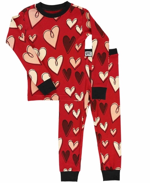 Valentine Kid's Long Sleeve Pajama Set( Pre-Order)