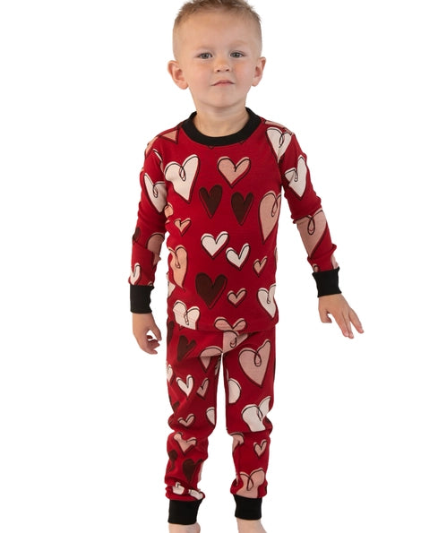 Valentine Kid's Long Sleeve Pajama Set( Pre-Order)